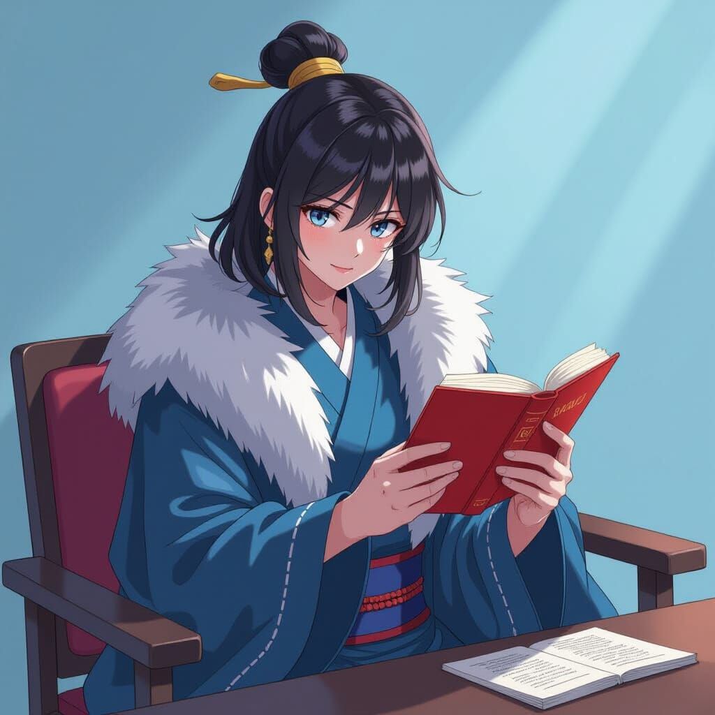 Manga Scan Anime Art of Hiro with Cinematic Lighting