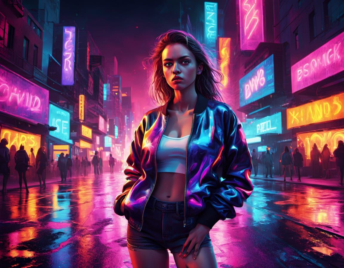 Sassy City Siren in Neon Paradise