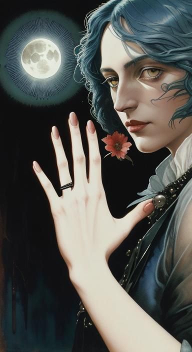 Surreal Hand in Dreamlike Photogram