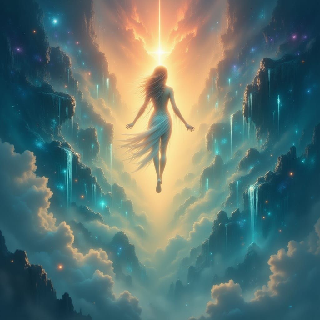Soulful Ethereal Spirits Soar in Vibrant, Dreamlike Realms