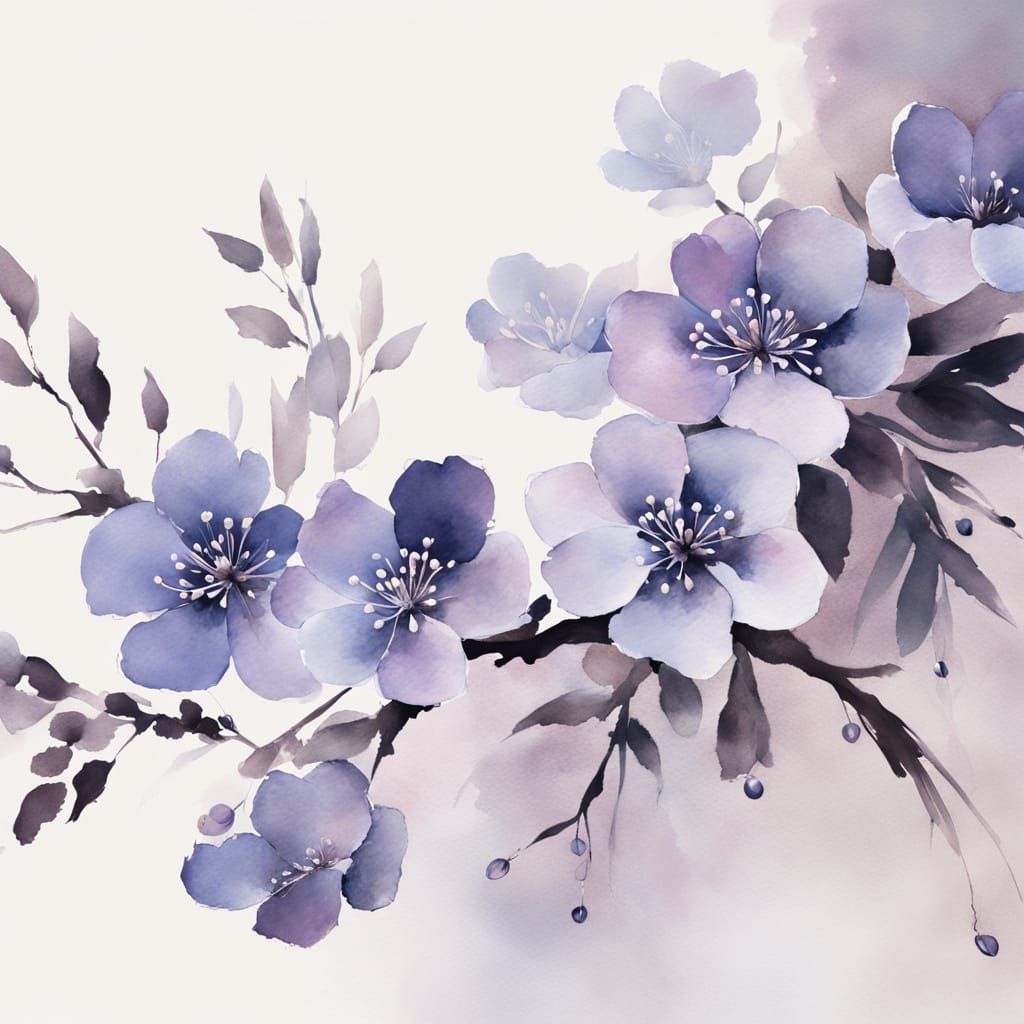 Young Man in Watercolor and Ink Illustration Style