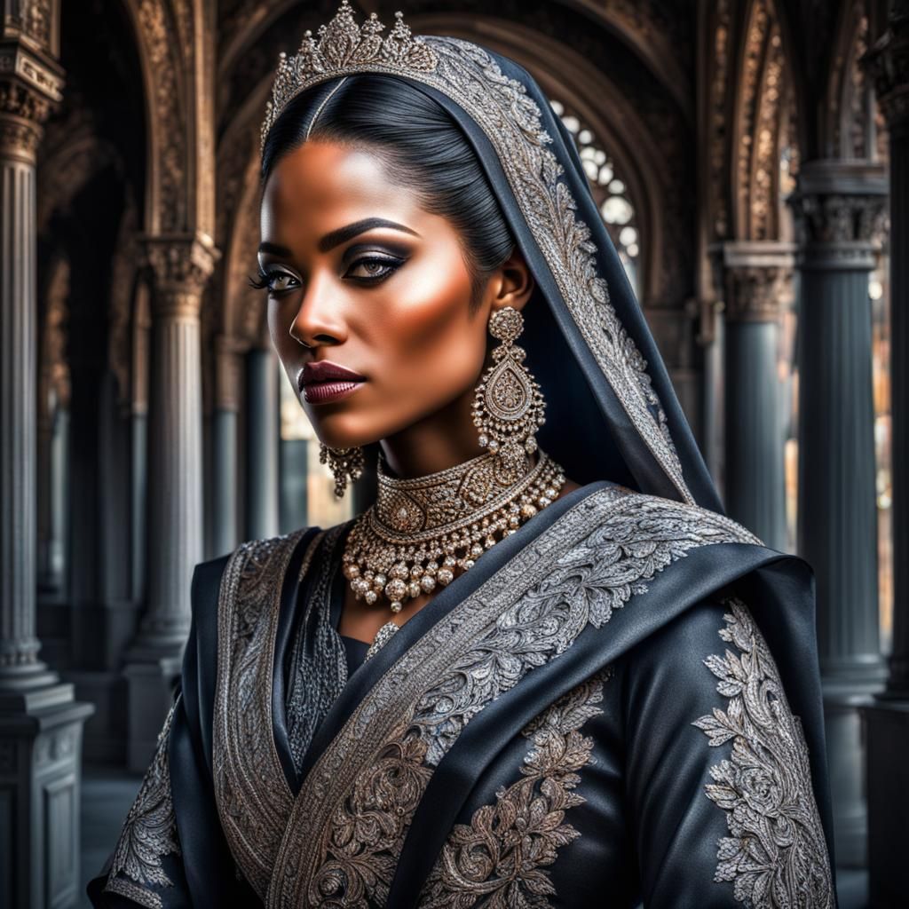 Hyperrealistic Portrait of a Woman with Style