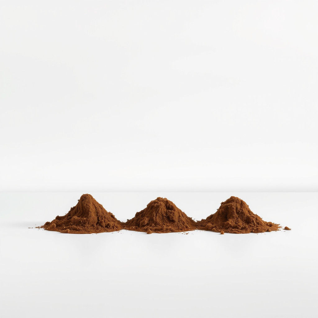 Brown Horse Excrement Abstract Art Piece in Minimalist Style