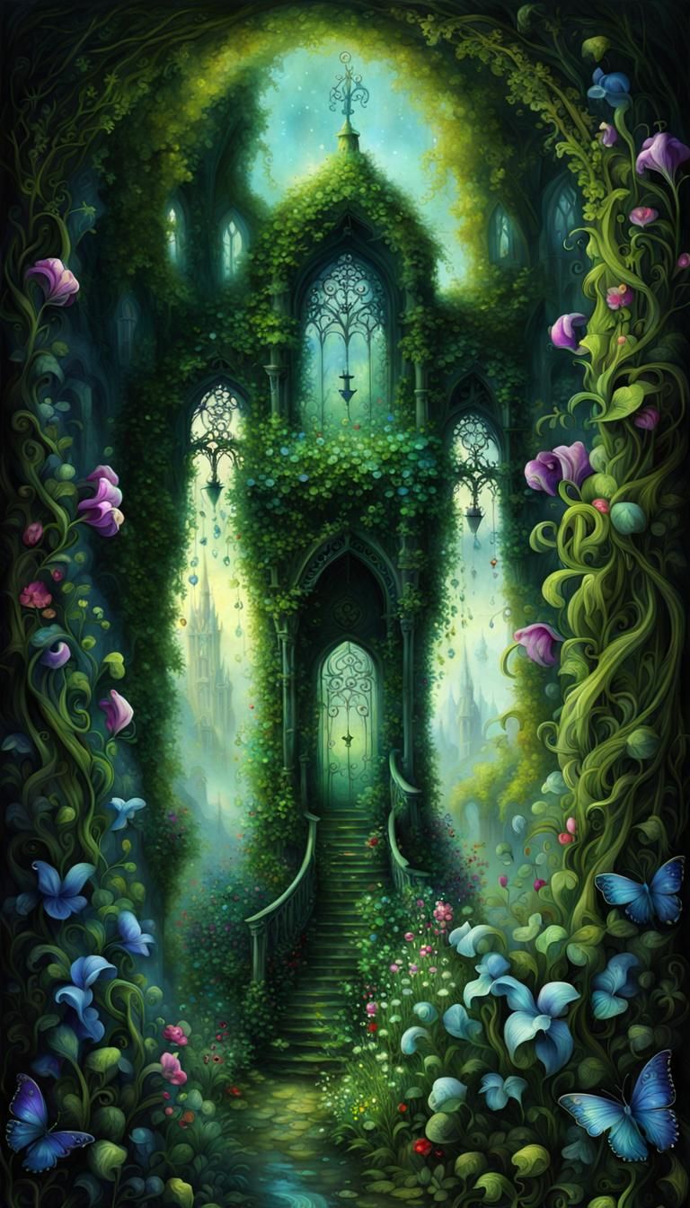 Hyperdetailed Lathyrus Painting by Alexander Jansson