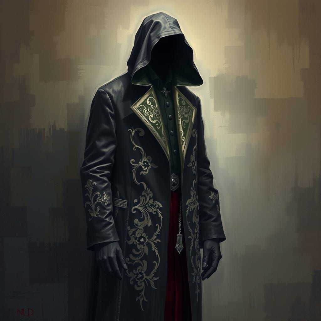 Ethereal Figure in Dark Chiaroscuro