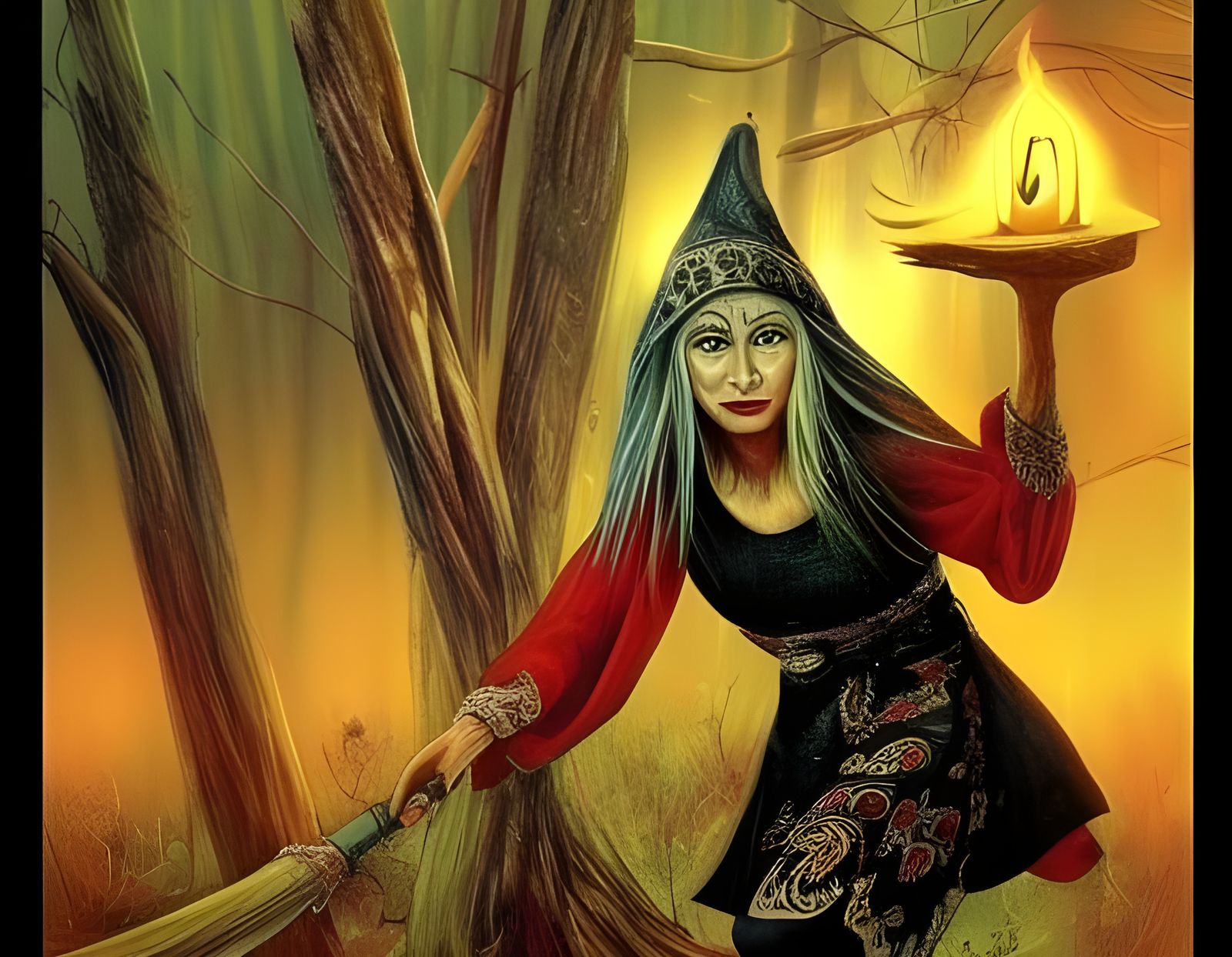 Baba Yaga: Slavic Witch in Enchanted Forest