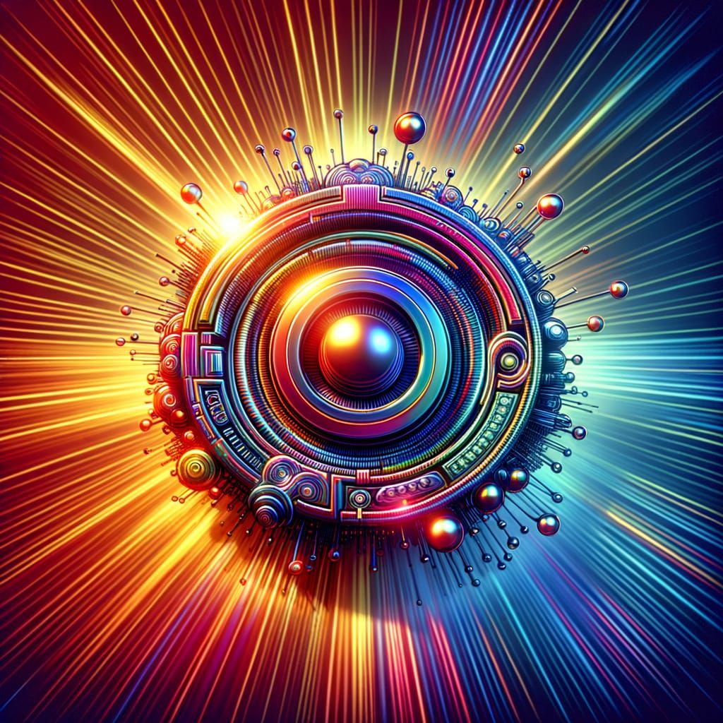 AI Training Course Logo in 3D Digital Art