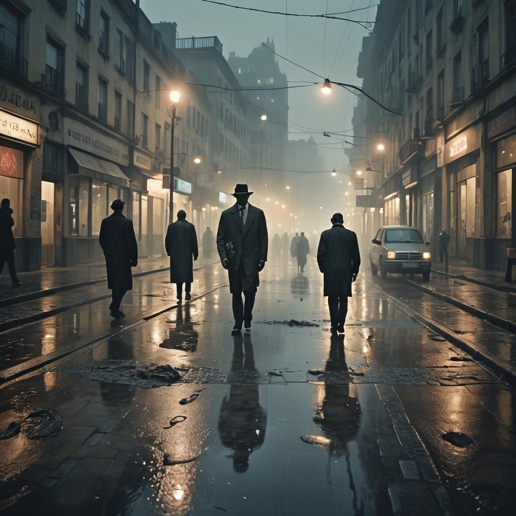 Surreal Abandoned Cityscape: Deja Vu and Reality Distortion