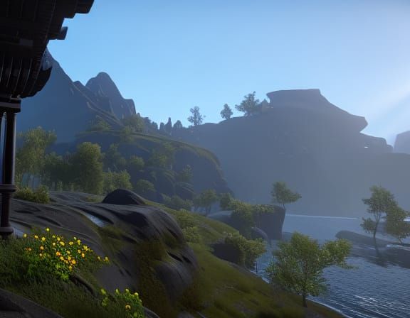 Bitcoin in 3D Game Cinematic Style