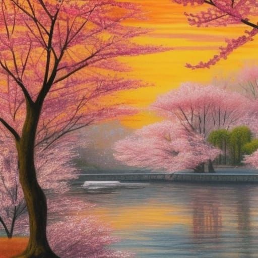 New York Autumn Fantasy: Rose Fields and Sunset