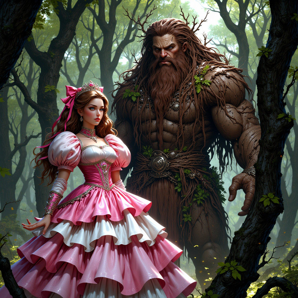 Princess Held Captive by Forest God