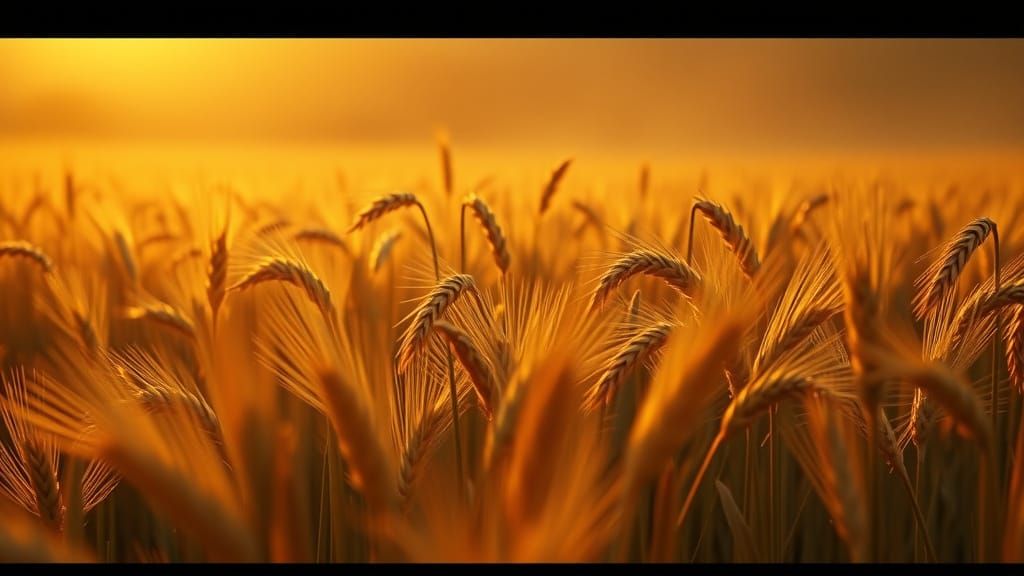 Golden Wheat Fields at Sunset: A Cinematic Masterpiece