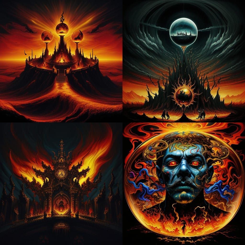 Heaven and Hell Collide in Cyberpunk Hourglass