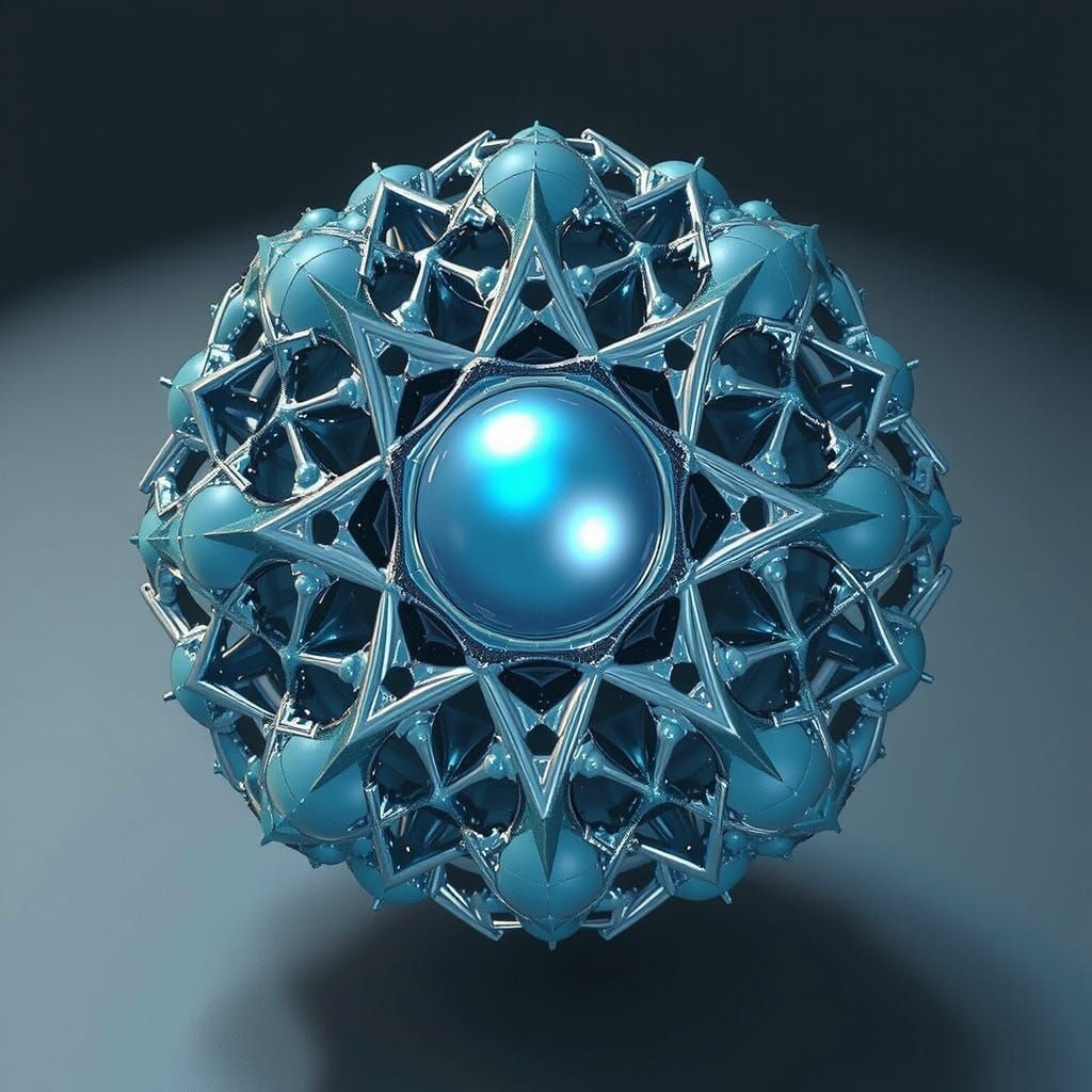 Glowing Nanoparticle Fractal in Unreal Engine