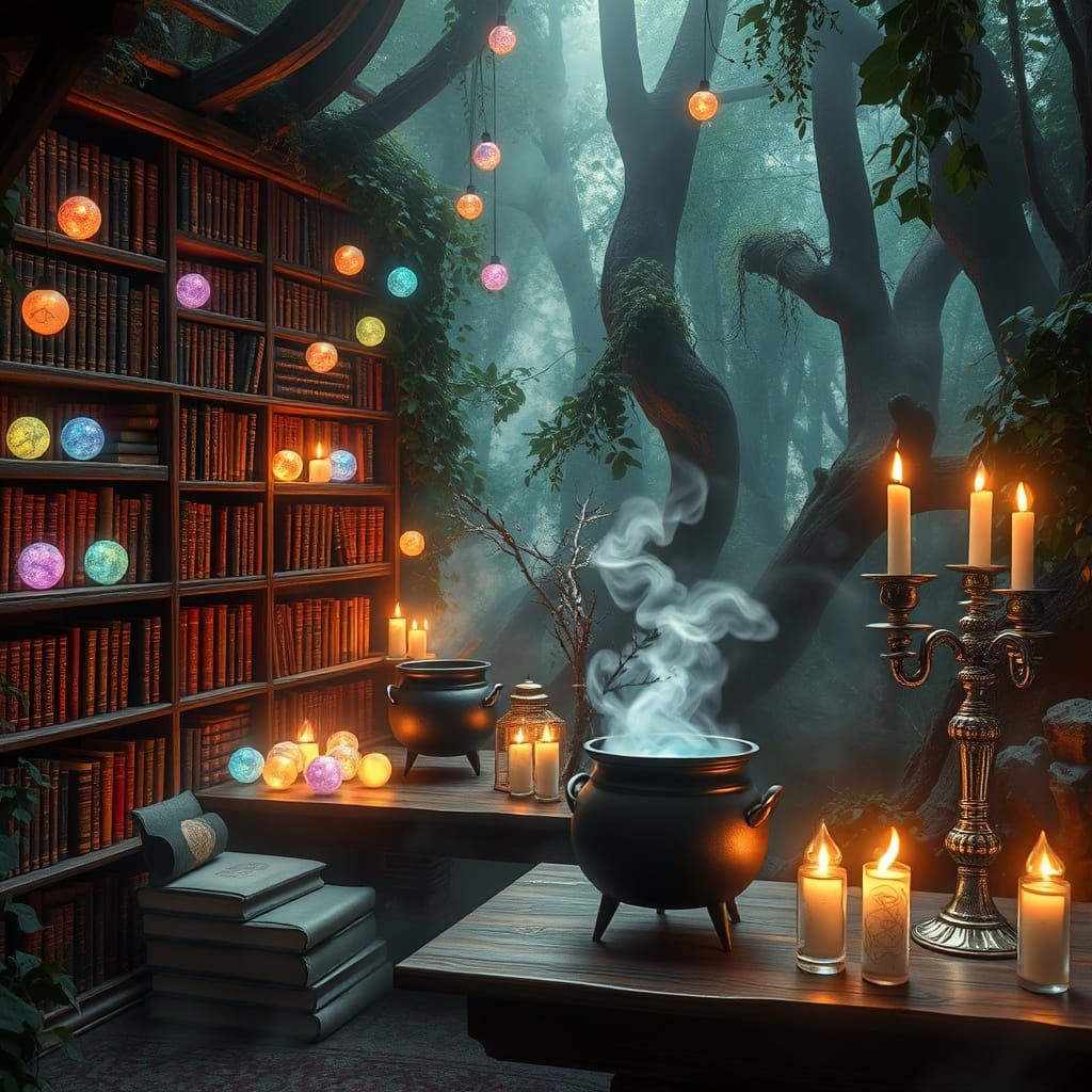 Whispers of Ancient Magic in a Mystical Sanctum