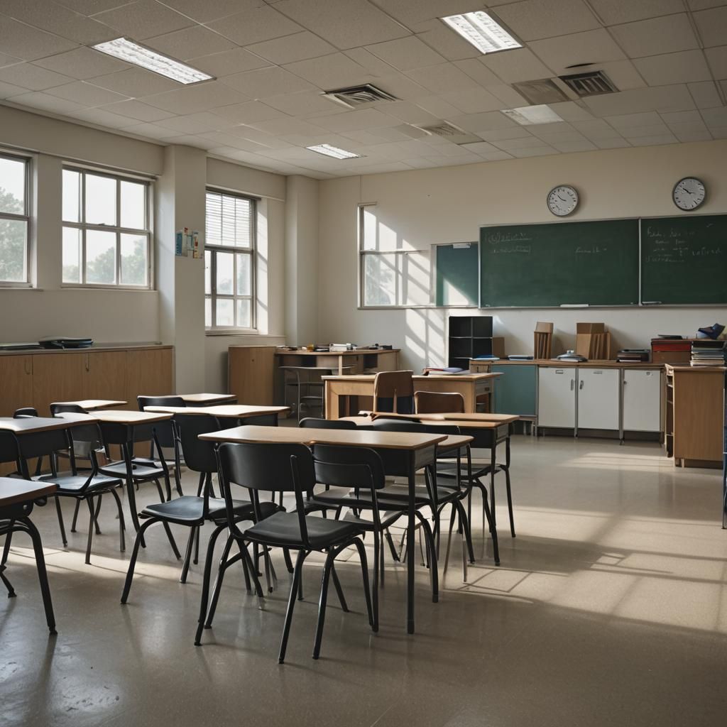 Empty Classroom Interior