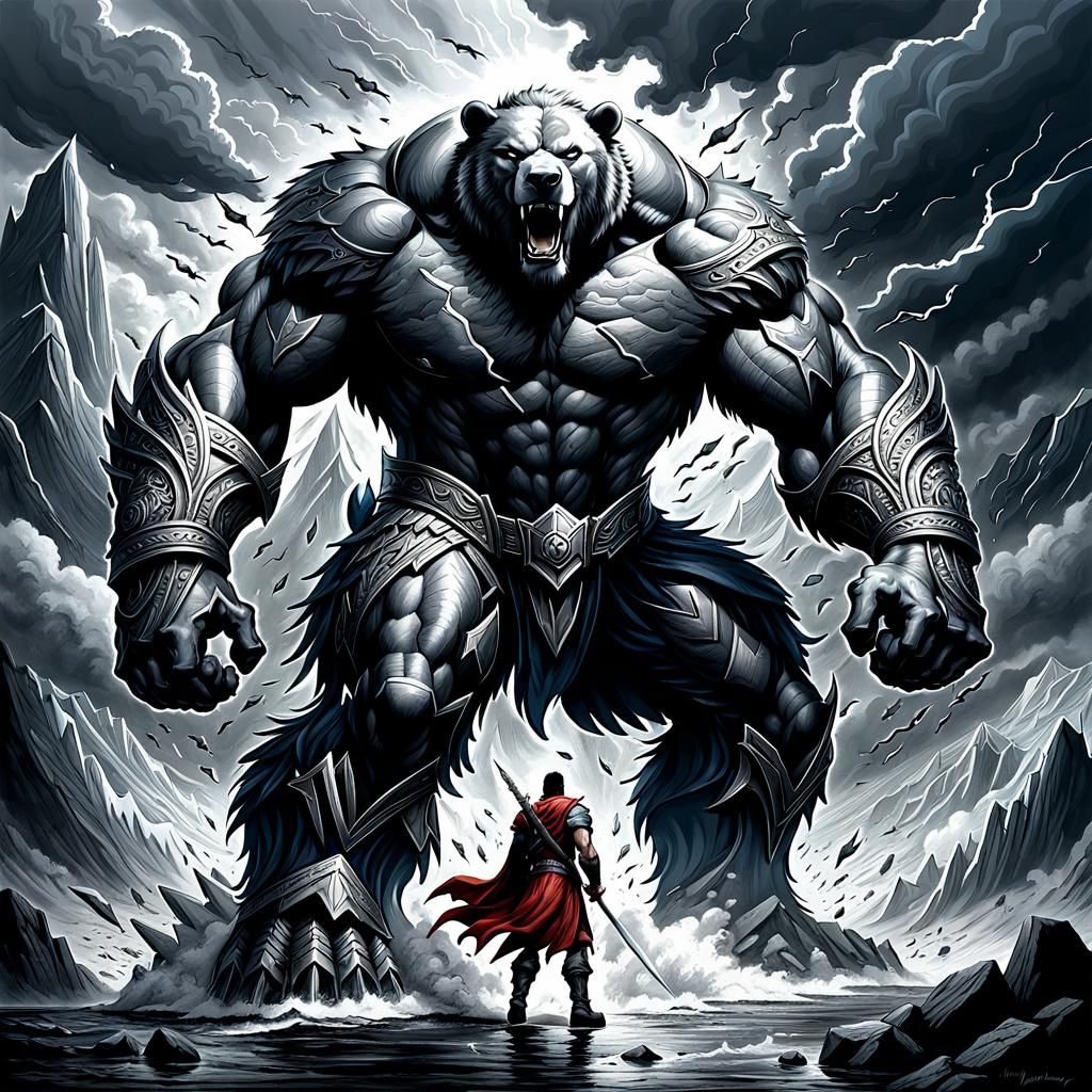 Heroic Fantasy Character Ready for Battle