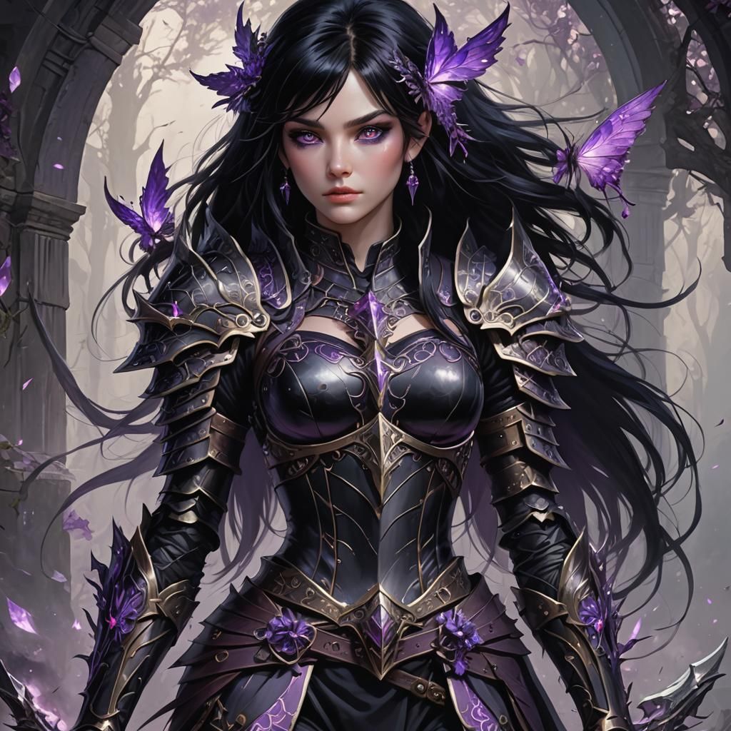 The warrior with Black Hair