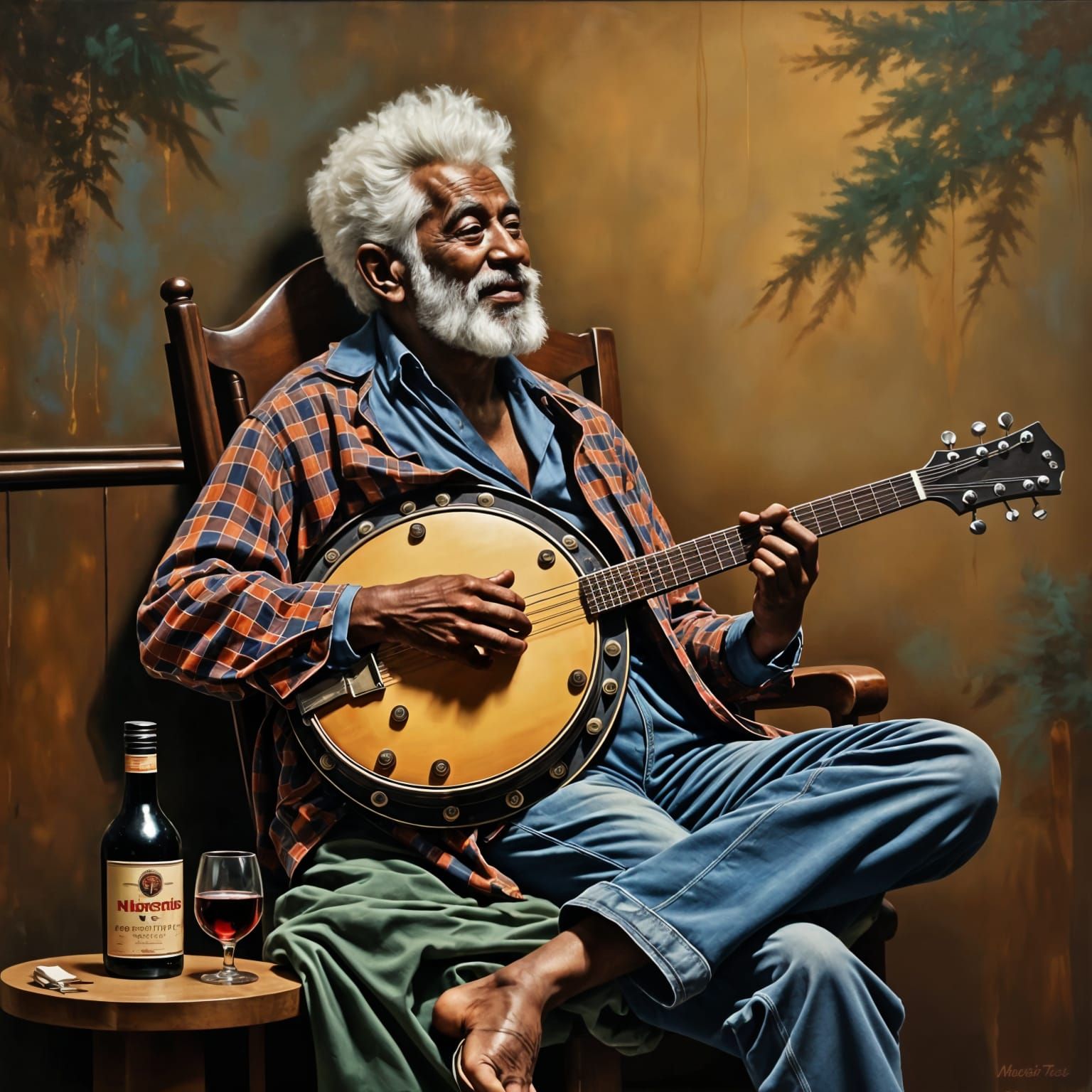 The Ballad of Curtis Loew in Neo-Expressionist Oil Painting