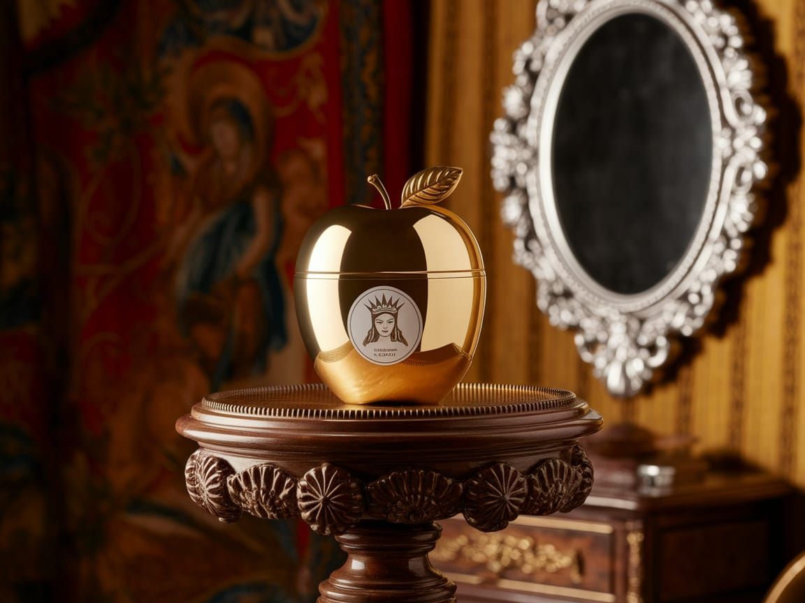 Medieval Beauty in a Golden Apple Jar