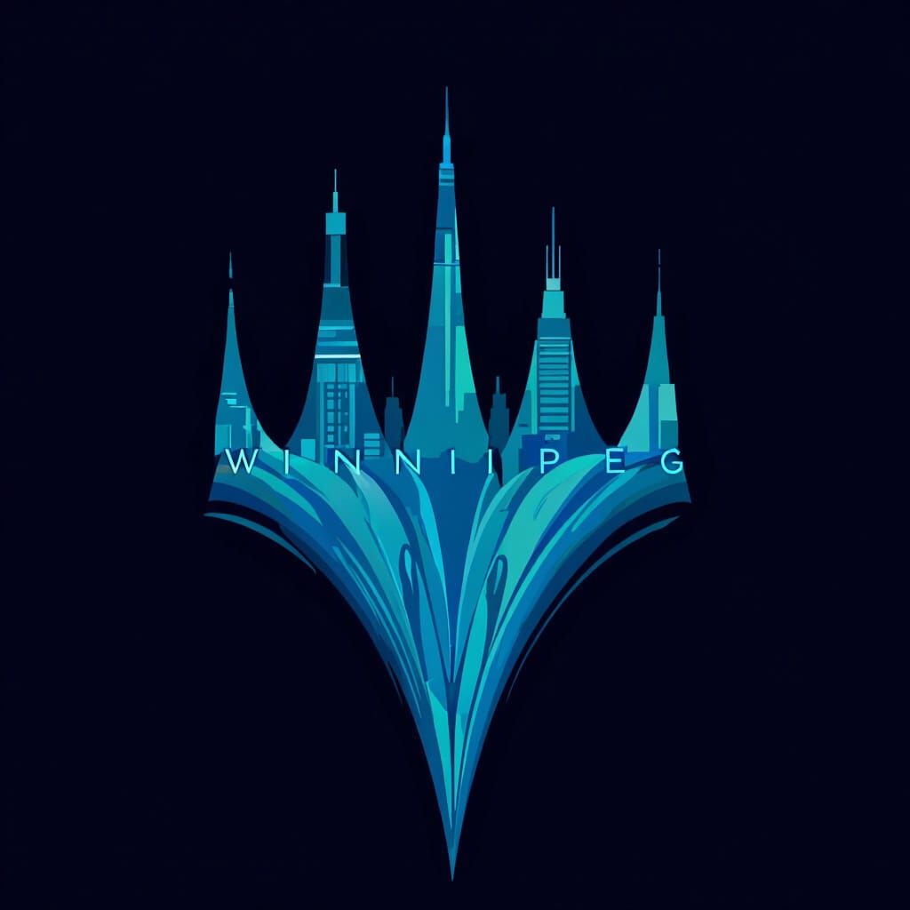 Winnipeg Cityscape: Modern Digital Painting and Illustration