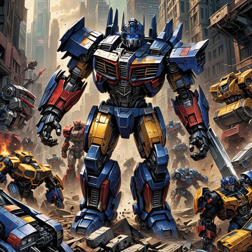 Transformers Comic Book Art by Brooks and Mumford