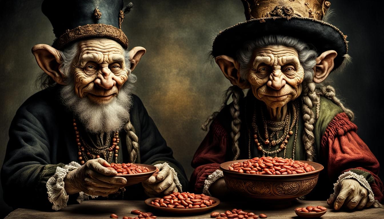 Troll Family With Baked Beans