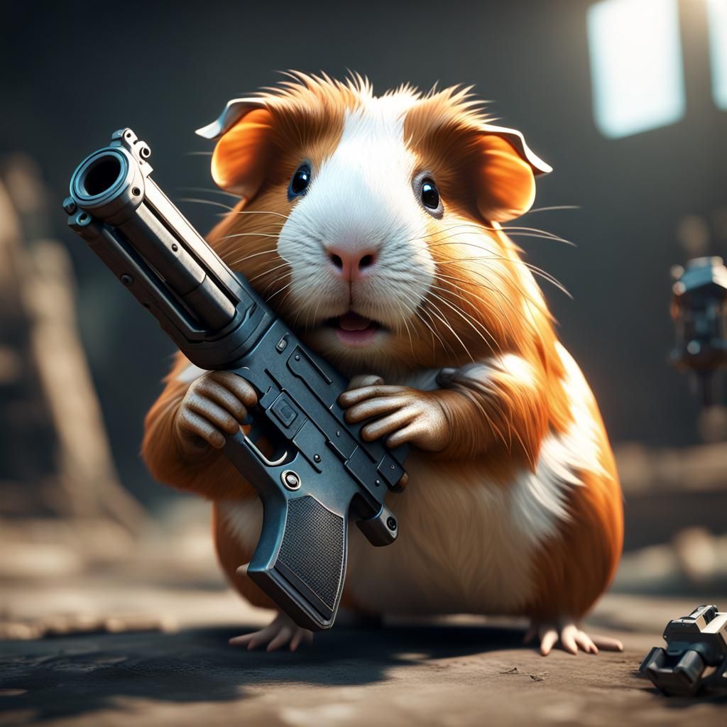 Guinea Pig with a Gun: 3D Game Cinematic