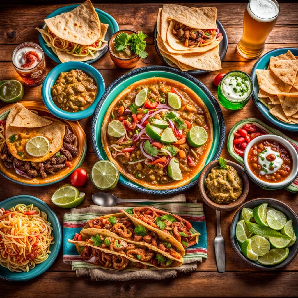 Cinco de Mayo Feast: Mexican Food Masterpiece
