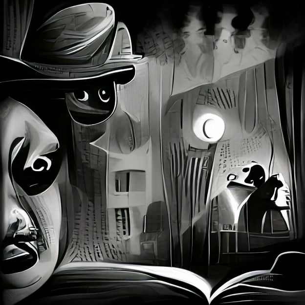 Abstract AI-Generated Image with Swirling Colors