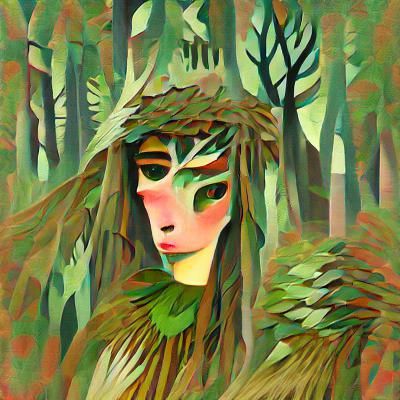 Woman in Forest