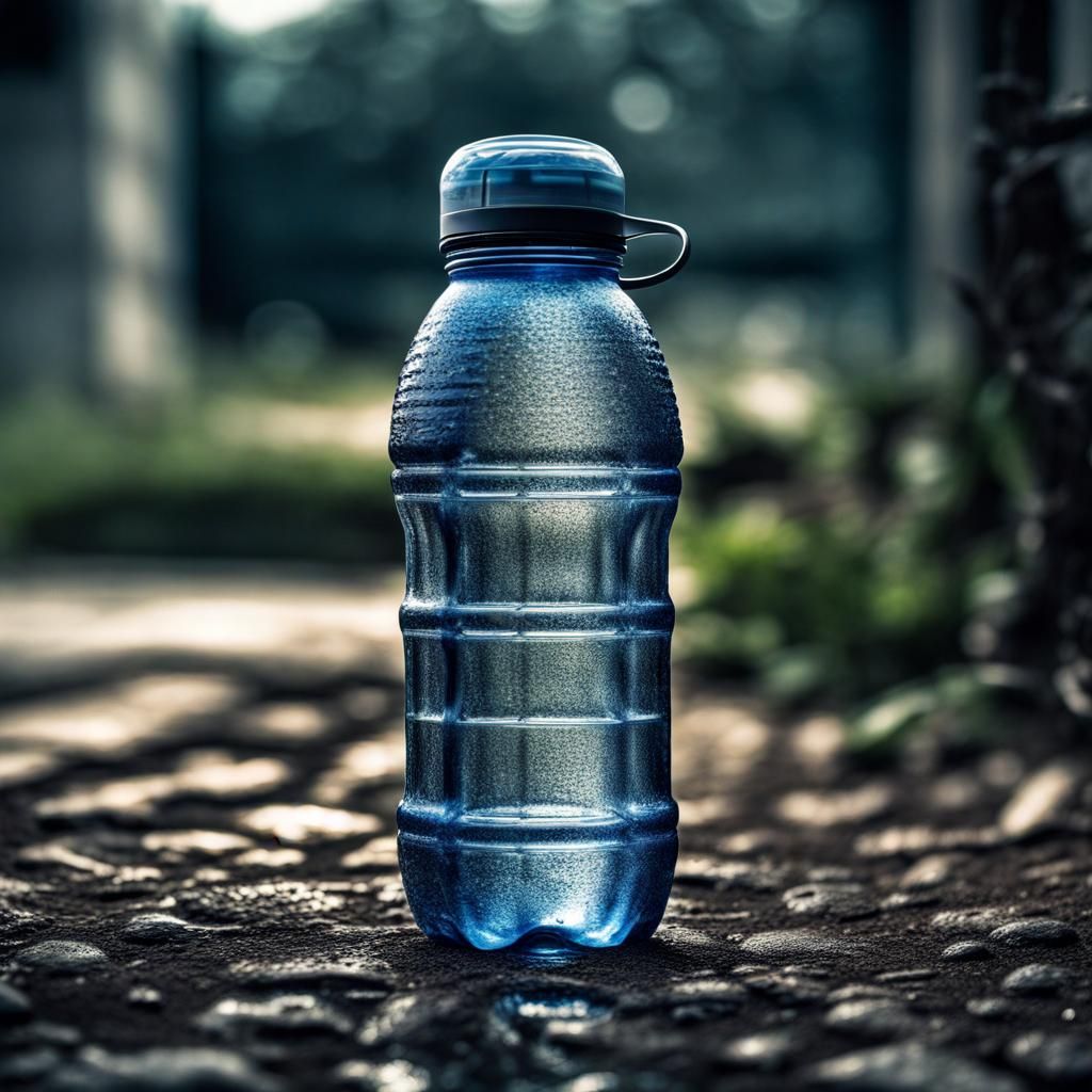 Hyperrealistic Water Bottle in Cinematic HDR