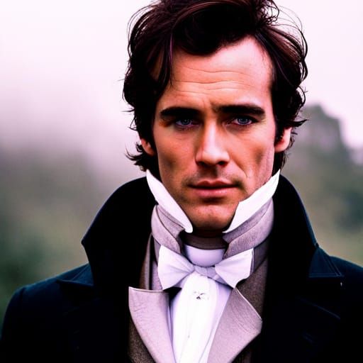 Mr. Darcy Emerges from the Fog at Sunrise