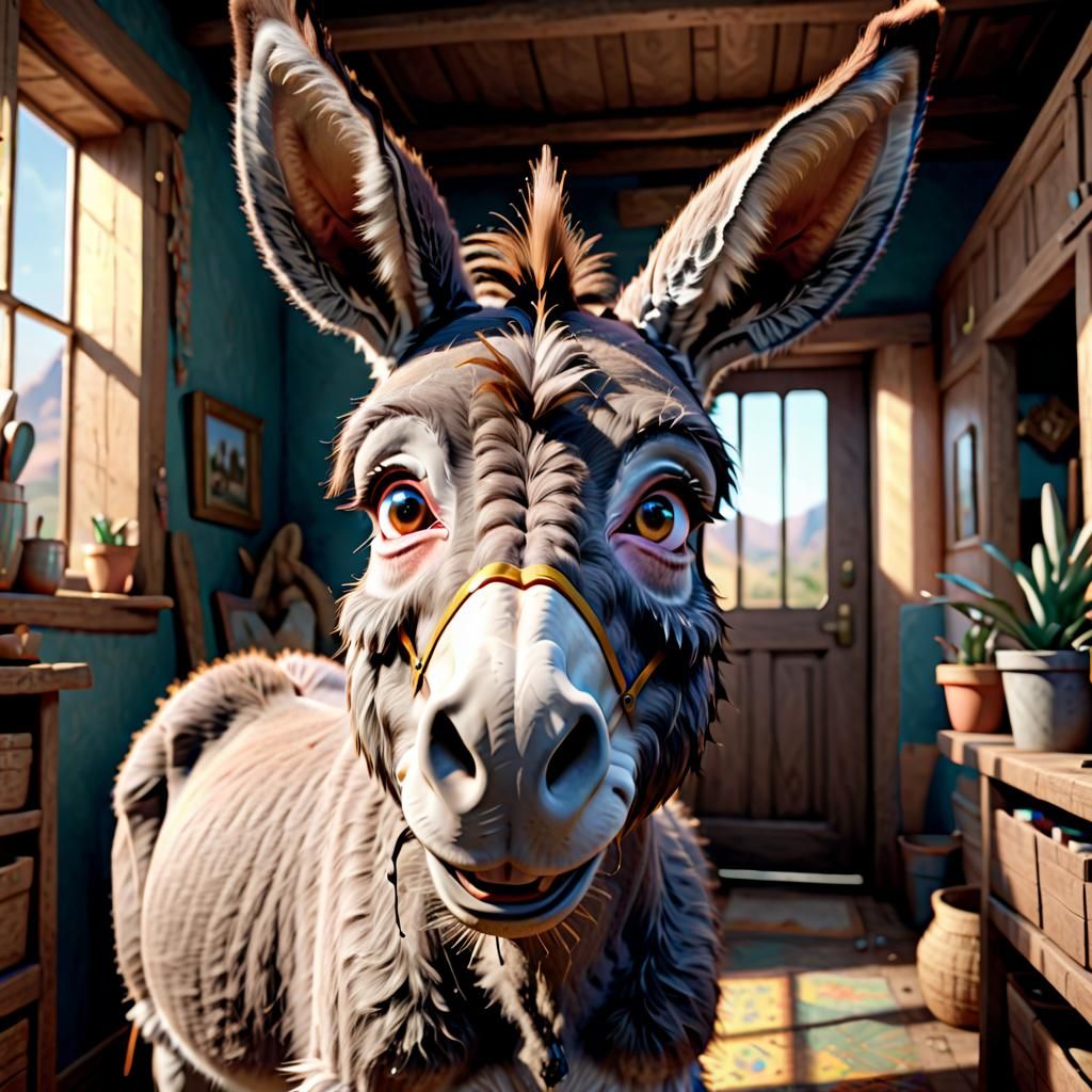 My Donkey Yes, My Donkey No, My donkey eats on the kitchen Floor
