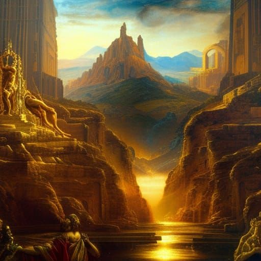 Cyberpunk Apollo Portrait in Renaissance Style