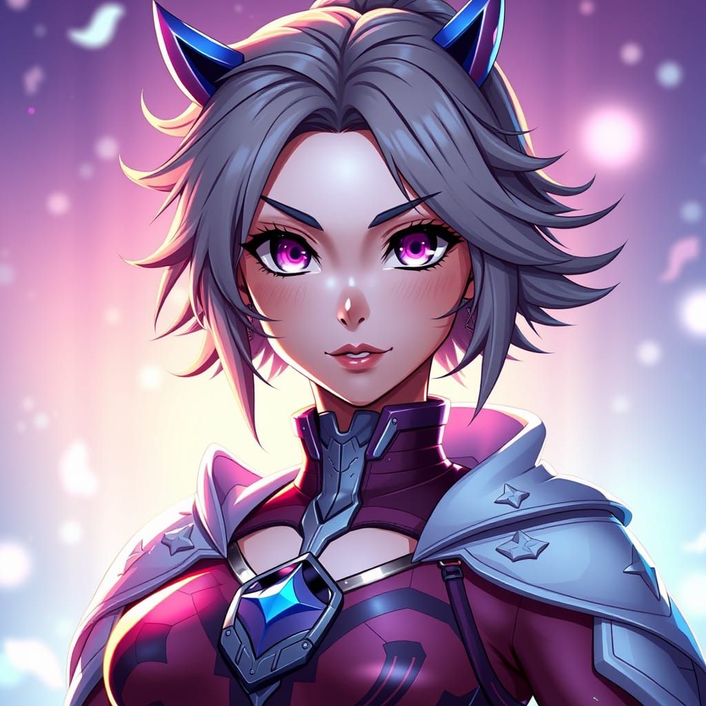 Photorealistic Portrait of Luna Snow in Marvel Rivals Style