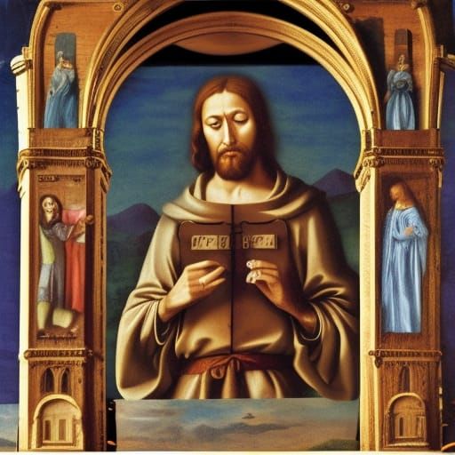 Jesus on the Cross in Renaissance Style