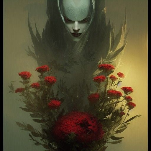 Sinister Flowers: A Greg Rutkowski Inspired Image