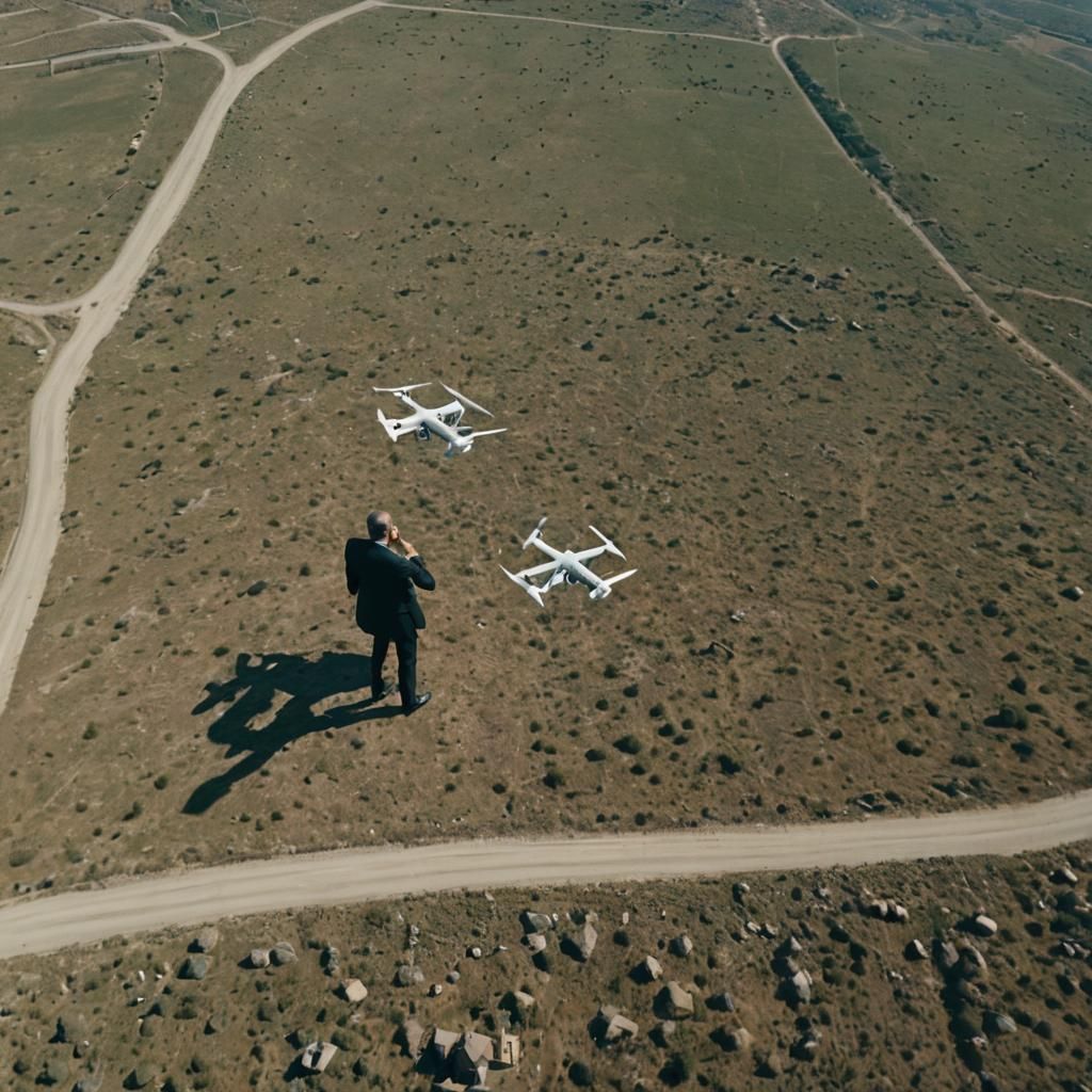 Erdogan Drones Escape: Cinematic Film Still