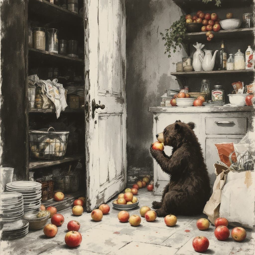Bear in Pantry
