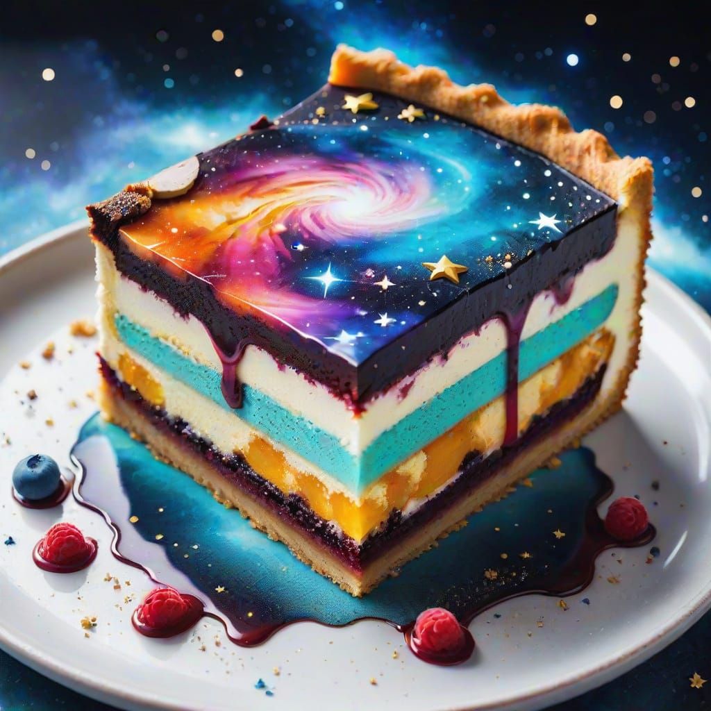 Cosmic Slice in Vibrant Colors