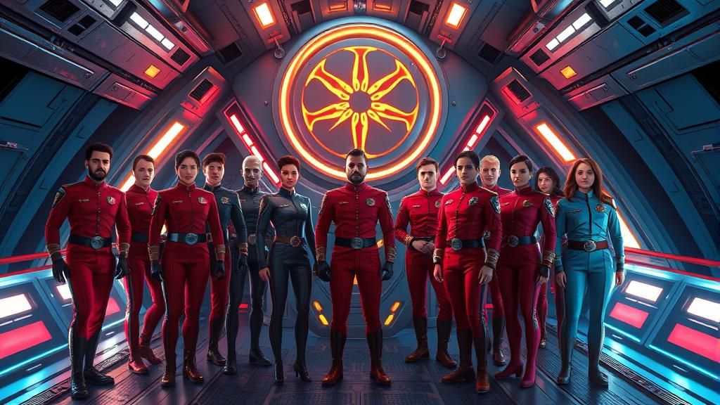 UPA Hedarion NDD 4589 Crew Members Discussing Daily Routines