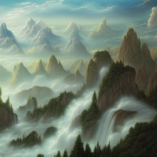 Detailed Matte Painting of Heaven