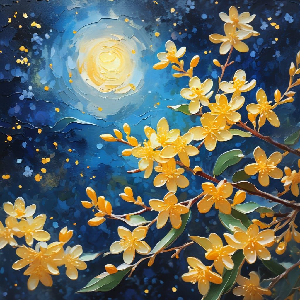 Osmanthus is like a contemplation of a beautiful starry sky ...