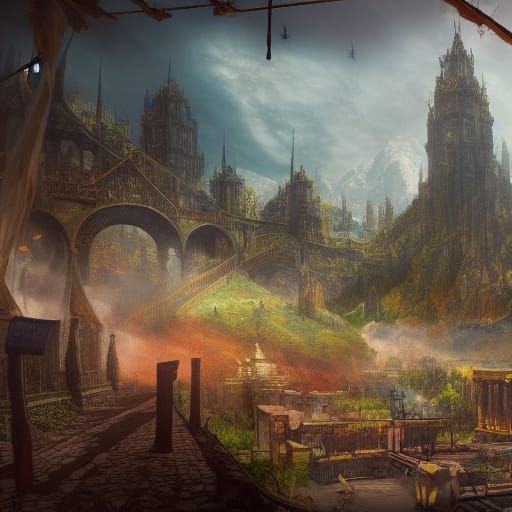 School Killing Game: Detailed Matte Painting