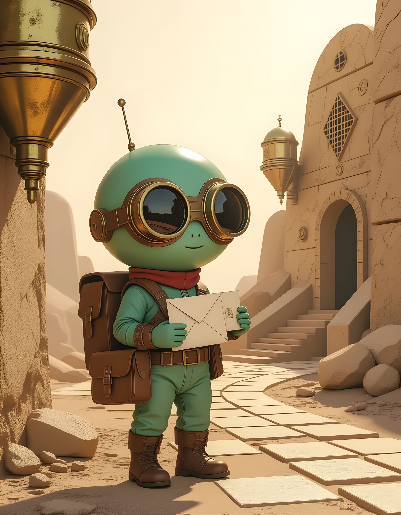 Inter-planetary mail service