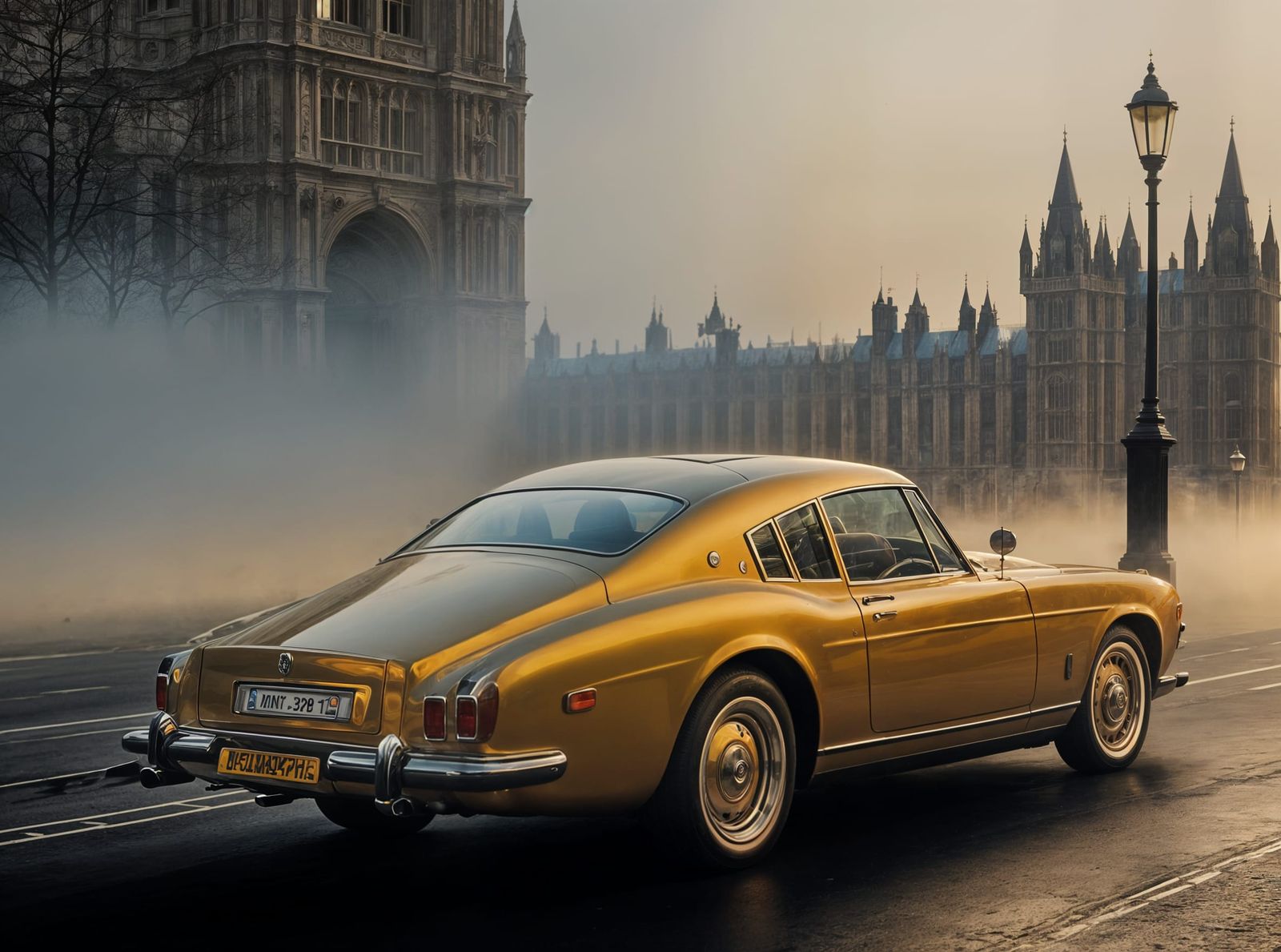 Rolls-Royce Gullwing Coupe in 1970s London