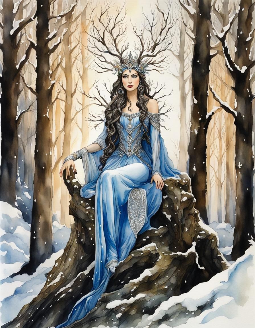 Winter Fairy Queen Commands Snowy Realm