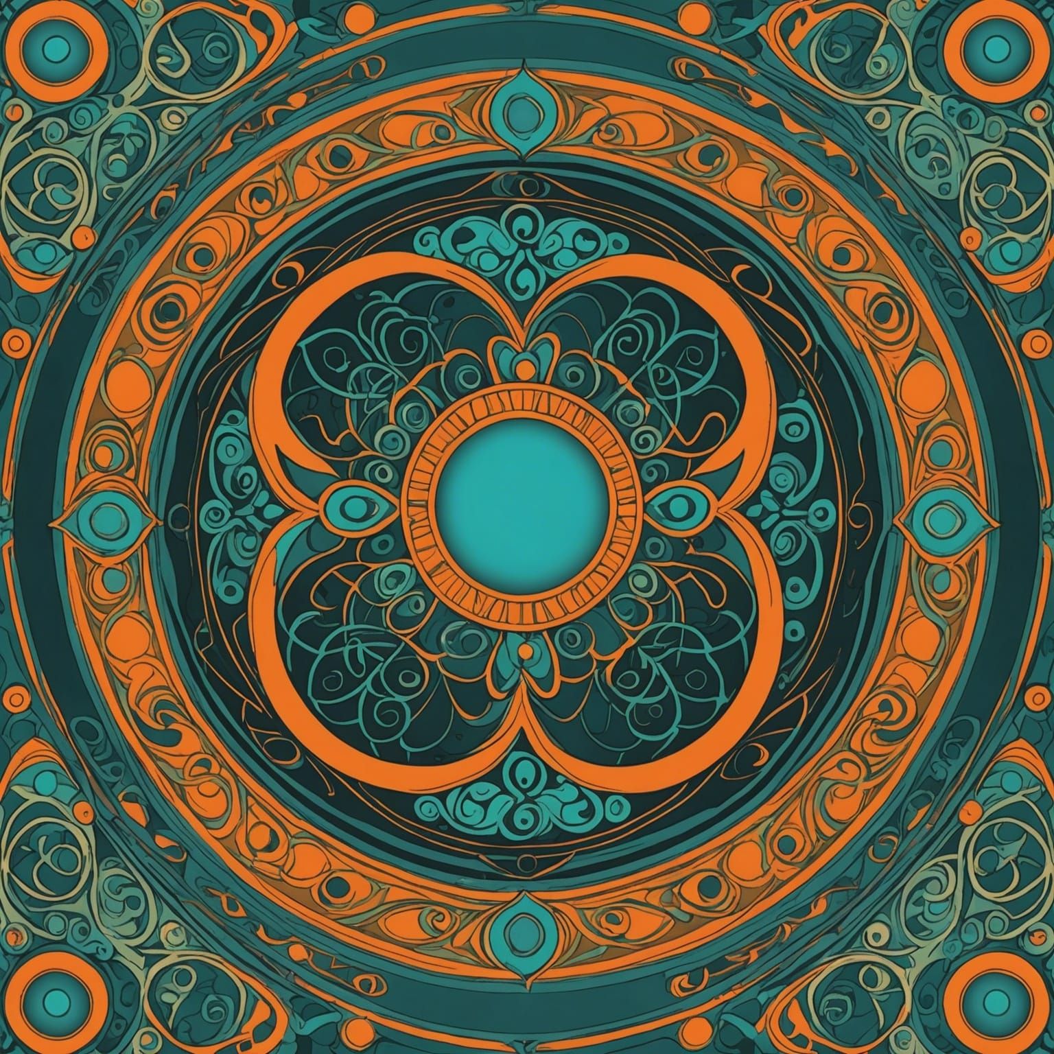 matte background cel-shaded filigree pre-raphaelitism orange...