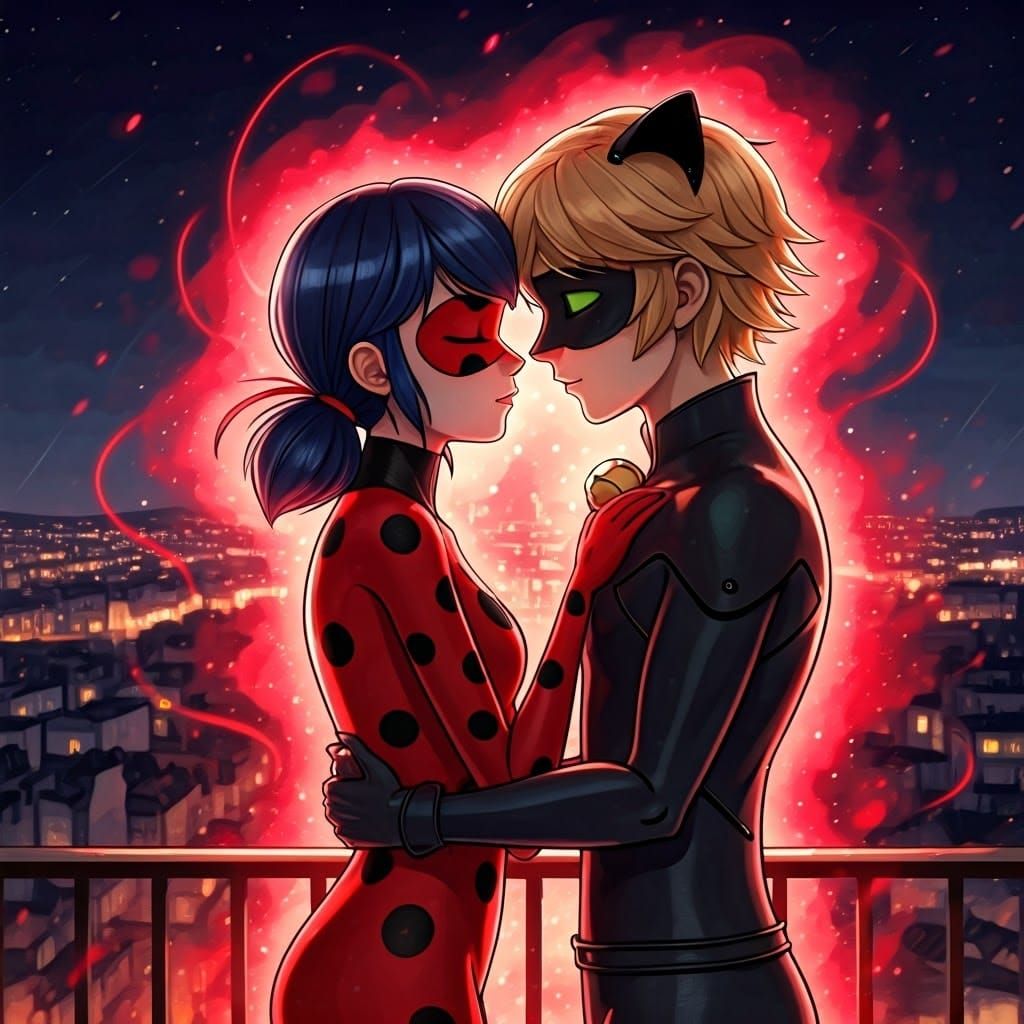 Ladybug and Cat Noir: Twilight Transformation in Manga Style